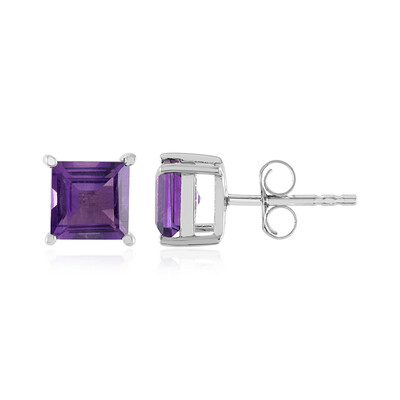 Uruguayan Amethyst Silver Earrings