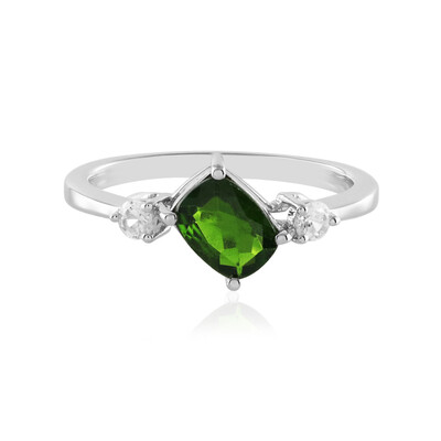 Russian Diopside Silver Ring