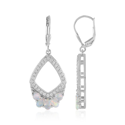 Welo Opal Silver Earrings