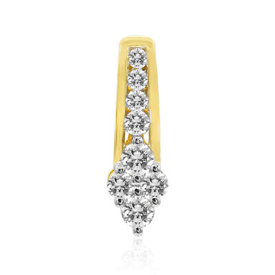 18K IF (D) Diamond Gold Pendant (Annette)