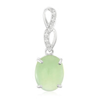 Imperial Chrysoprase Silver Pendant