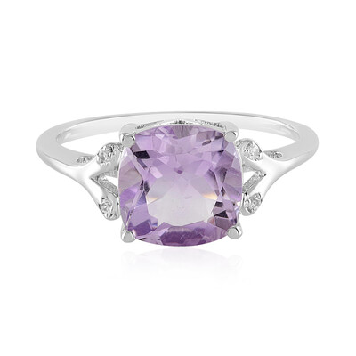 Rose de France Amethyst Silver Ring