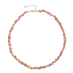 Sunstone Silver Necklace