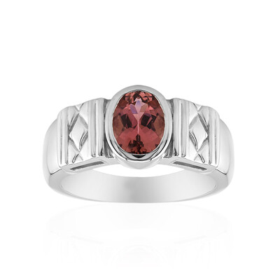 Brazilian Pink Tourmaline Silver Ring (Pallanova)