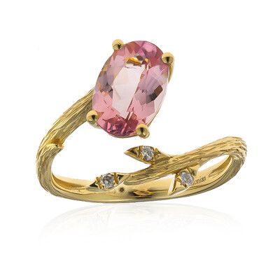 14K Congo Neon Tourmaline Gold Ring (Smithsonian)