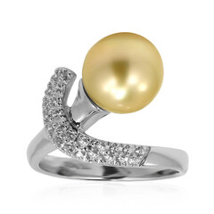 Kabira Golden South Sea Pearl Silver Ring (TPC)