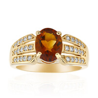 Madeira Citrine Silver Ring