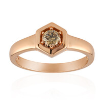 9K VS1 Argyle Rose De France Diamond Gold Ring