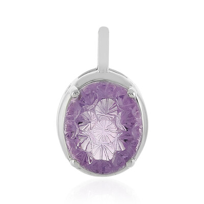 Rose de France Amethyst Silver Pendant