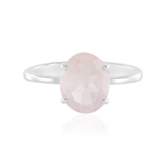 Rose Quartz Silver Ring