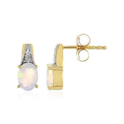 Welo Opal Silver Earrings