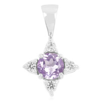 Rose de France Amethyst Silver Pendant