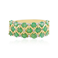 Socoto Emerald Silver Ring