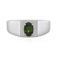 Ceylon Green Zircon Silver Ring