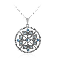 London Blue Topaz Silver Necklace