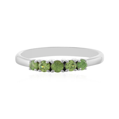 Demantoid Silver Ring