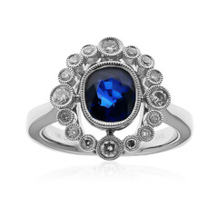 18K Ceylon Blue Sapphire Gold Ring (CIRARI)