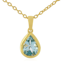 Sky Blue Topaz Silver Necklace