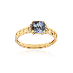 14K Unheated Tanzanite Gold Ring (CIRARI)