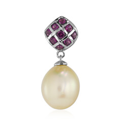 Kabira Golden South Sea Pearl Silver Pendant (TPC)