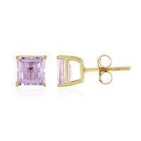 Rose de France Amethyst Silver Earrings