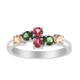 Brazilian Pink Tourmaline Silver Ring (Pallanova)