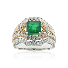 18K AAA Zambian Emerald Gold Ring (CIRARI)