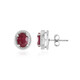 Madagascar Ruby Silver Earrings