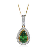 14K AAA Kenya Tsavorite Gold Necklace (CIRARI)