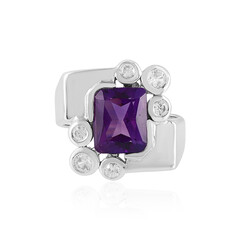 Siberian Amethyst Silver Ring (de Melo)