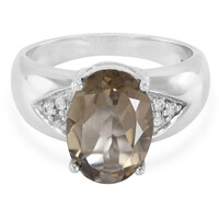 Smoky Quartz Silver Ring