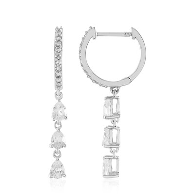 Zircon Silver Earrings