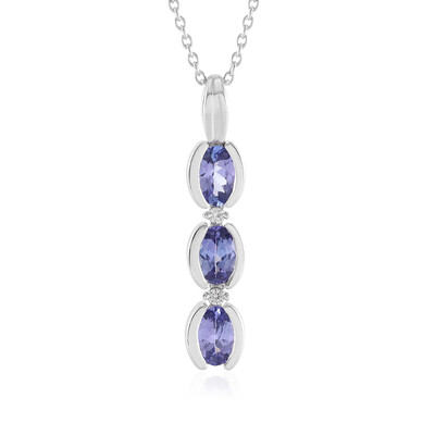 Tanzanite Silver Necklace