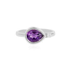 Siberian Amethyst Silver Ring