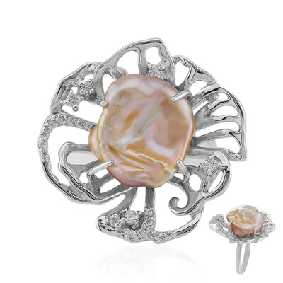 Ming Pearl Silver Ring (TPC)