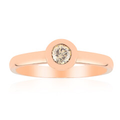 9K SI1 Argyle Rose De France Diamond Gold Ring