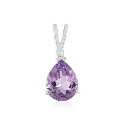 Rose de France Amethyst Silver Pendant