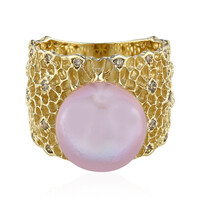 9K Pink Ming Pearl Gold Ring (TPC)