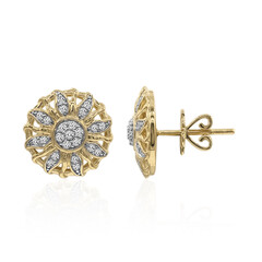 9K SI1 (G) Diamond Gold Earrings