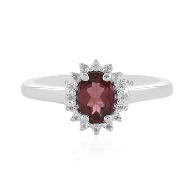 Rhodolite Silver Ring