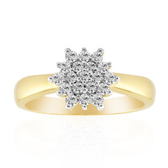 14K VVS1 (G) Diamond Gold Ring