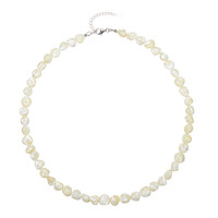 Mother of Pearl Silver Necklace