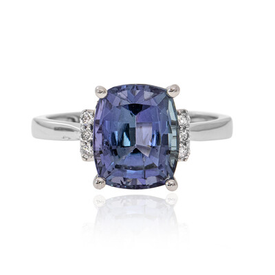 14K Unheated Tanzanite Gold Ring (CIRARI)