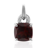 Mozambique Garnet Silver Pendant