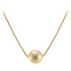 Kabira Golden South Sea Pearl Silver Necklace (Annette)