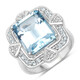 Sky Blue Topaz Silver Ring