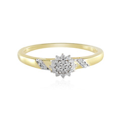 I2 (I) Diamond Silver Ring