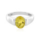 Yellow Beryl Silver Ring