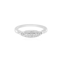 I2 (I) Diamond Silver Ring