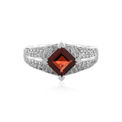 Mozambique Garnet Silver Ring